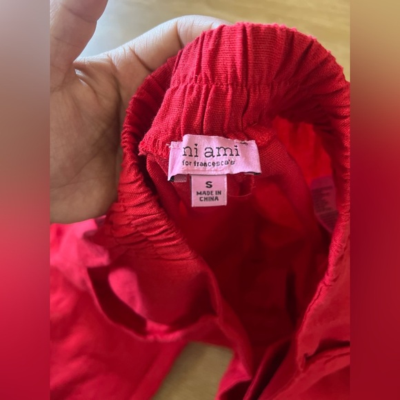 Miami for Francesca’s Casual Red High-Waisted Wide-Leg Bottoms - Picture 7 of 8